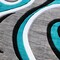 Flash Furniture Turquoise 5' x 5' Modern Plush Abstract Area Rug KP-RG952-55-TQ-GG - alternate 4